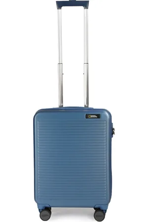 NATIONAL GEOGRAPHIC Unisex Blue Patterned Pulse 41 L Small Trolley Suitcase