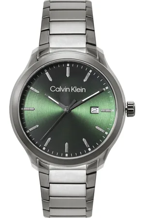 Calvin Klein Men Define Bracelet Style Analogue Watch 25200350-Green