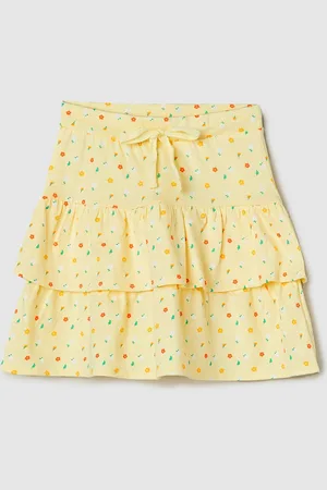 Max Collection Girls Printed Flared Mini Skirt