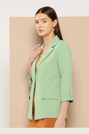 Chemistry Notched Lapel Collar Single Breasted Regular Fit Blazer