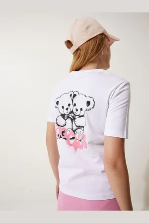 Happiness istanbul Women Graphic Printed Round Neck T-shirt