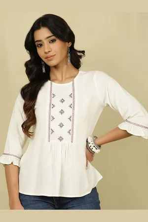 Jaipur Embroidered Round Neck Top
