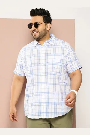 Sztori Men Plus Size Checked Casual Shirt
