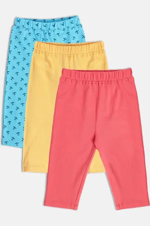 MINI KLUB Boys Pack of 3 Printed Pure Cotton Track Pants