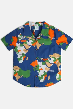 MINI KLUB Boys Classic Graphic Printed Casual Shirt