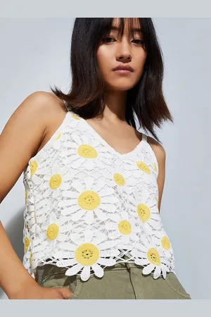 Max Collection URB_N Women Crochet Sleeveless Top
