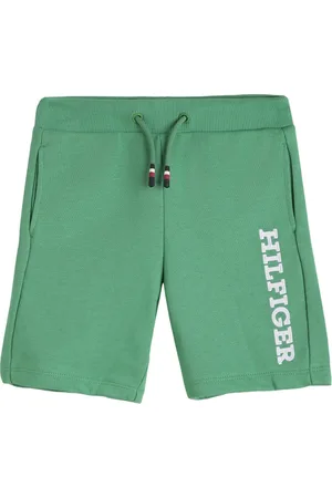Tommy Hilfiger Boys Typography Embroidered Cotton Shorts