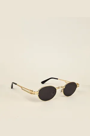 VOYAGE Unisex Oval Sunglasses with UV Protected Lens B80580MG5182