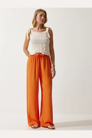 Happiness istanbul Women Cotton Parallel Trousers