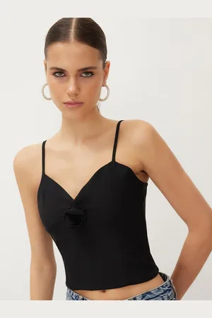 Trendyol Women Shoulder Straps Crop Top