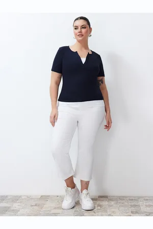 Trendyol Women Round Neck Short Sleeves Cotton Top