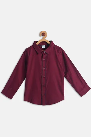 MINI KLUB Boys Cotton Standard Opaque Casual Shirt