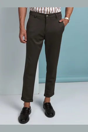 Highlander Men Knitted Slim Fit Chinos Trouser