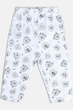 MINI KLUB Boys Cartoon Printed Mid-Rise Pure Cotton Relaxed Trousers
