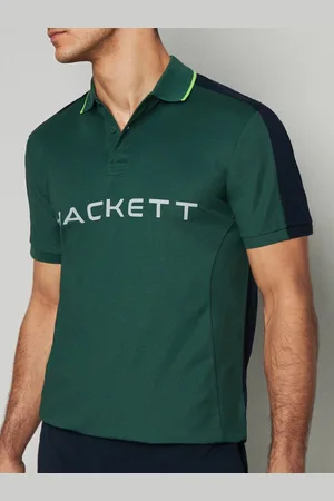 Hackett Colourblocked Polo Collar Cotton Sport Classic Fit T-shirt