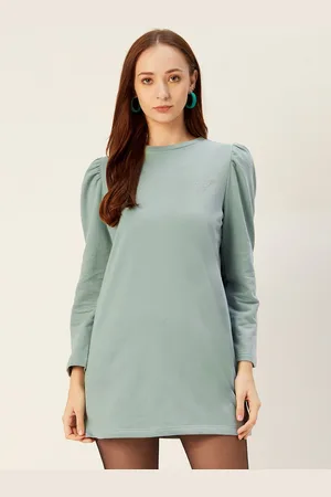 Sera Women Green Solid Sweatshirt
