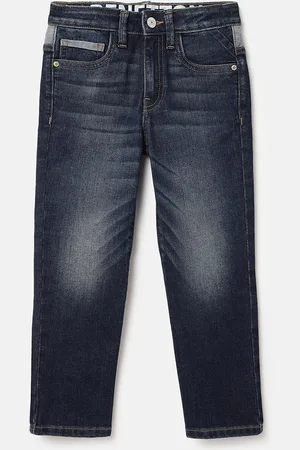 Benetton Boys Straight Fit Clean Look Light Fade Jeans