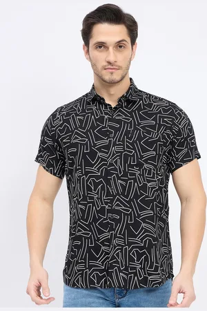 Duke Slim Fit Abstract Printed Cotton Casual Shirt