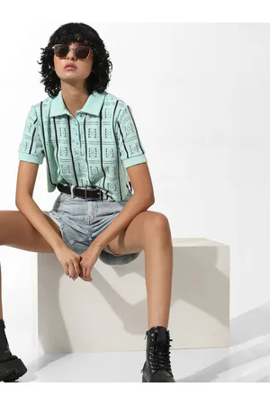 ONLY Striped Polo Collar Short Sleeves T-shirt