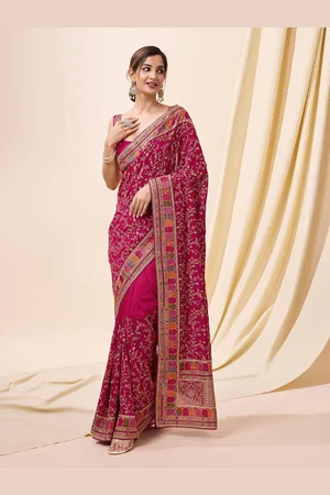Trendmalls Embellished Beads and Stones Heavy Work Saree