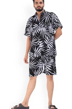 Brown brothers Printed Short Sleeve Shirt & Shorts Co-Ords