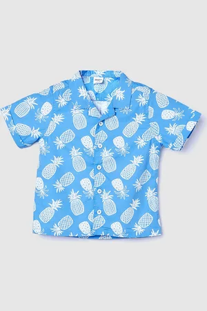 Max Collection Boys Printed Cotton Casual Shirt