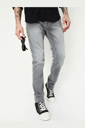 Max Collection Men Clean Look Mid Rise Heavy Fade Regular Fit Stretchable Jeans