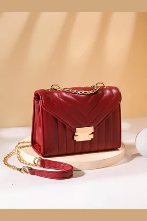Diva Dale PU Structured Satchel with Quilted Details