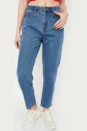 Max Collection Women High-Rise Pure Cotton Jeans
