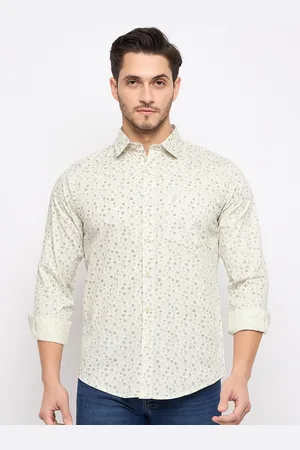 Duke Men Slim Fit Floral Opaque Printed Casual Shirt