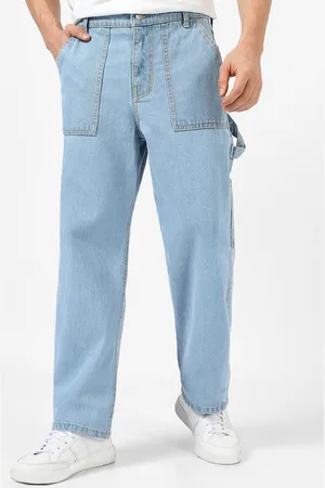 URBANO Men Loose Baggy Fit Carpenter Cargo Jeans