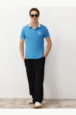 Trendyol Men Polo Collar Applique T-shirt
