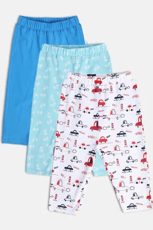 MINI KLUB Boys Pack of 3 Printed Pure Cotton Track Pants