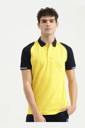 Benetton Colourblocked Polo Collar Cotton Casual T-shirt