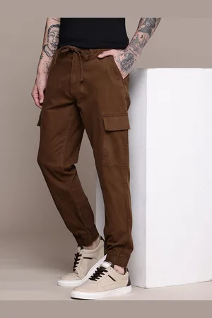 WROGN Men Cargo Style Joggers Trousers