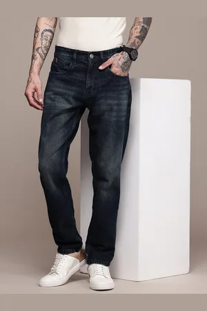WROGN Men Pure Cotton Relaxed Fit Light Fade Jeans