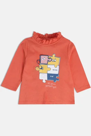 MINI KLUB Infants Girls Graphic Printed Cotton Top