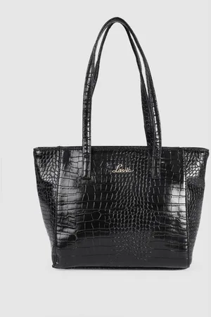 LAVIE Black Animal Textured Shoulder Bag