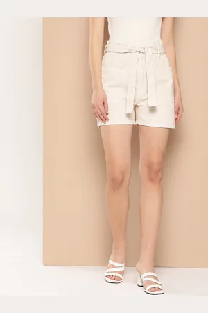 Chemistry Women High-Rise Paperbag Shorts