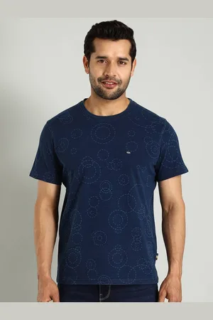 Indian Terrain Men Printed Round Neck Nautical Cotton T-shirt