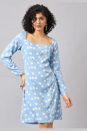 Roadster The Lifestyle Co. Polka Dot Printed A-Line Dress