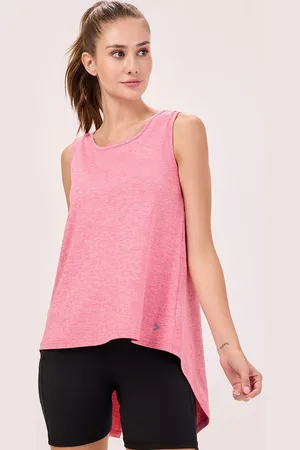 Bombay High Women Round Neck Sleeveless Polyester High-Low Top