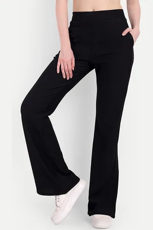 Broadstar Women High-Rise Stretchable Flared Bootcut Corduroy Trousers