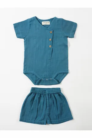 BAESD Unisex Kids Solid Top with Shorts