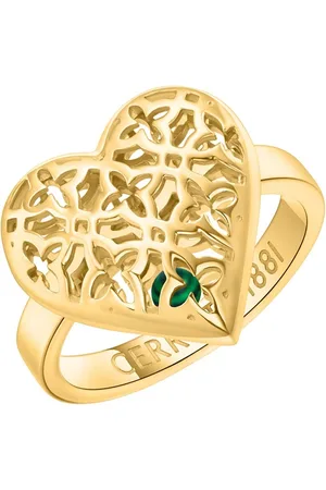 Cerruti 1881 Stainless Steel Gold-Plated Finger Ring