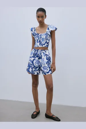H&M Women Linen-Blend Pull-On Shorts
