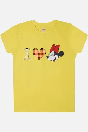 BodyCare Girls Minnie Mouse Printed Cotton T-shirt