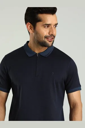Indian Terrain Men Solid Polo Collar T-shirt