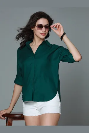 High Star Classic boxy Spread Collar Long Sleeves Casual Shirt