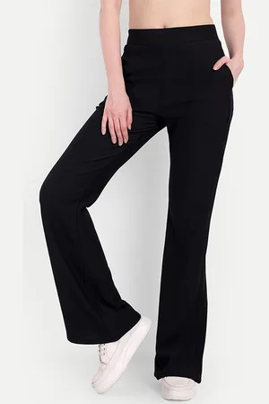 Broadstar Women High-Rise Stretchable Flared Bootcut Corduroy Trousers